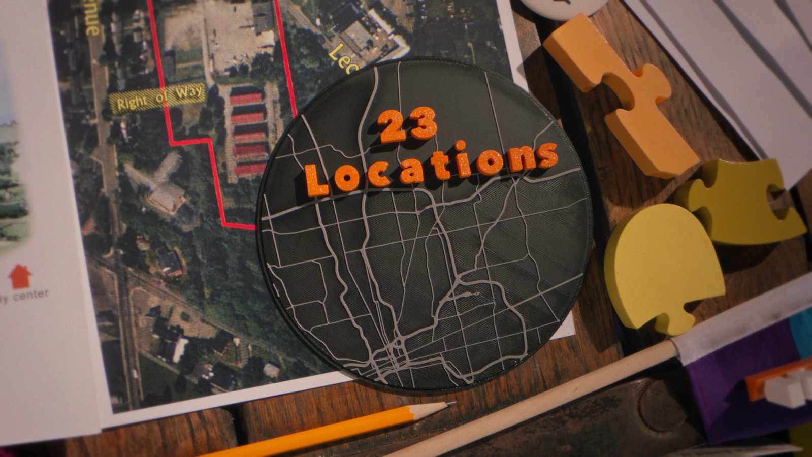 A map showing YWCA Columbus locations in the anniversary video