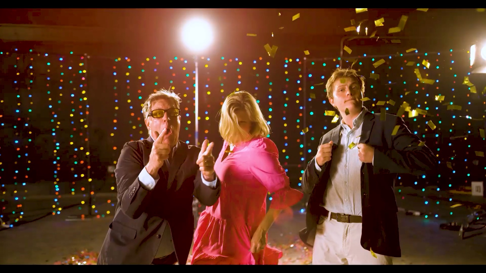 Guests performing together in the GlambotParty camera demonstration